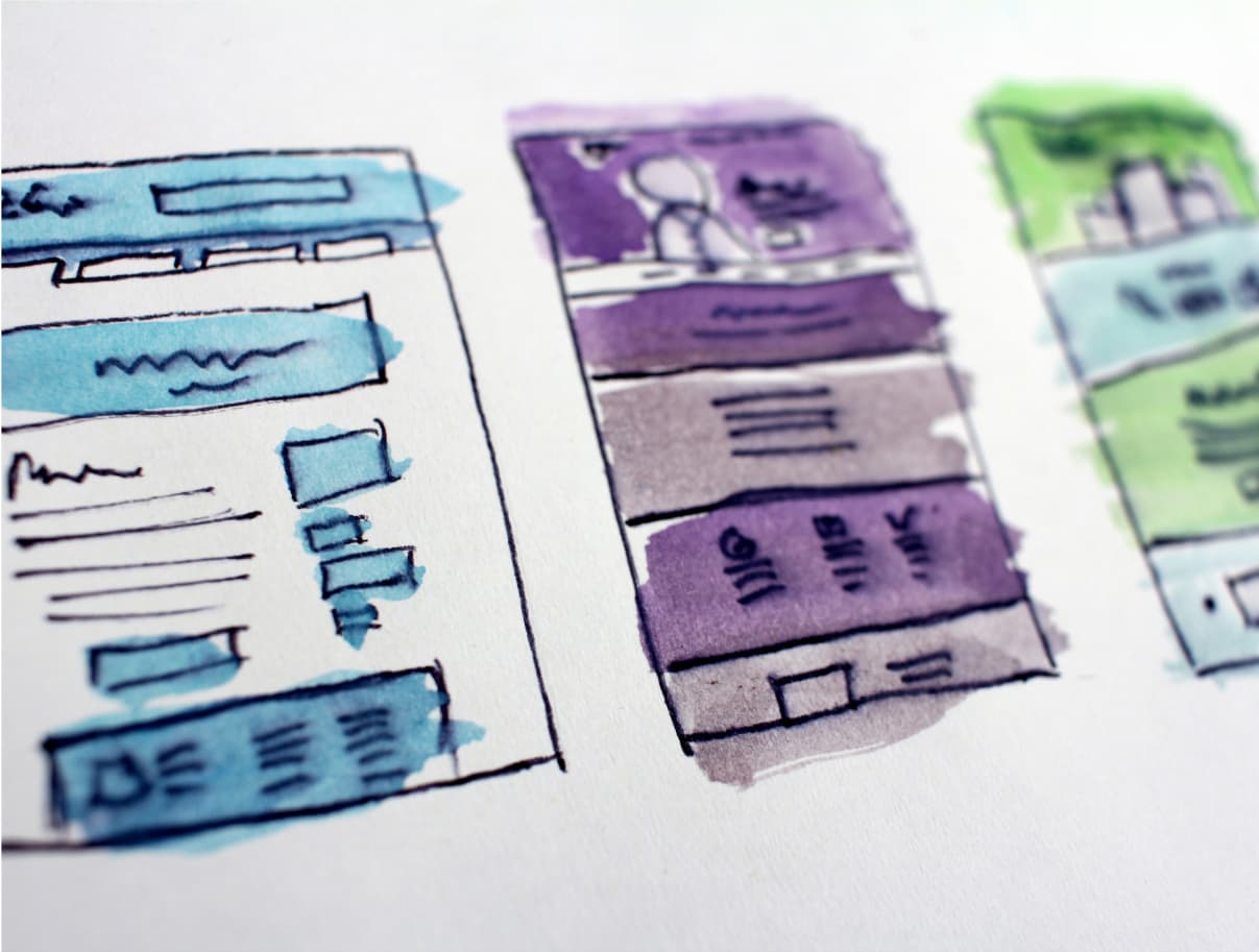 watercolor web pages